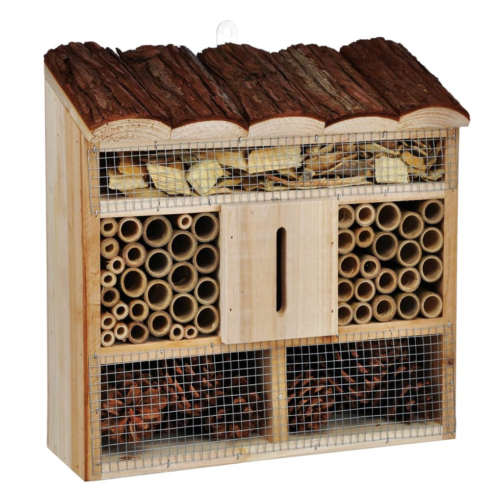 HI Insektenhotel Holz Natur 30x9,5x30 cm