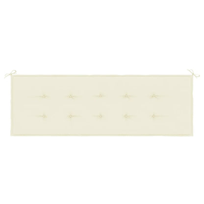 Gartenbank-Auflage Creme 150x50x3 cm Oxford-Gewebe