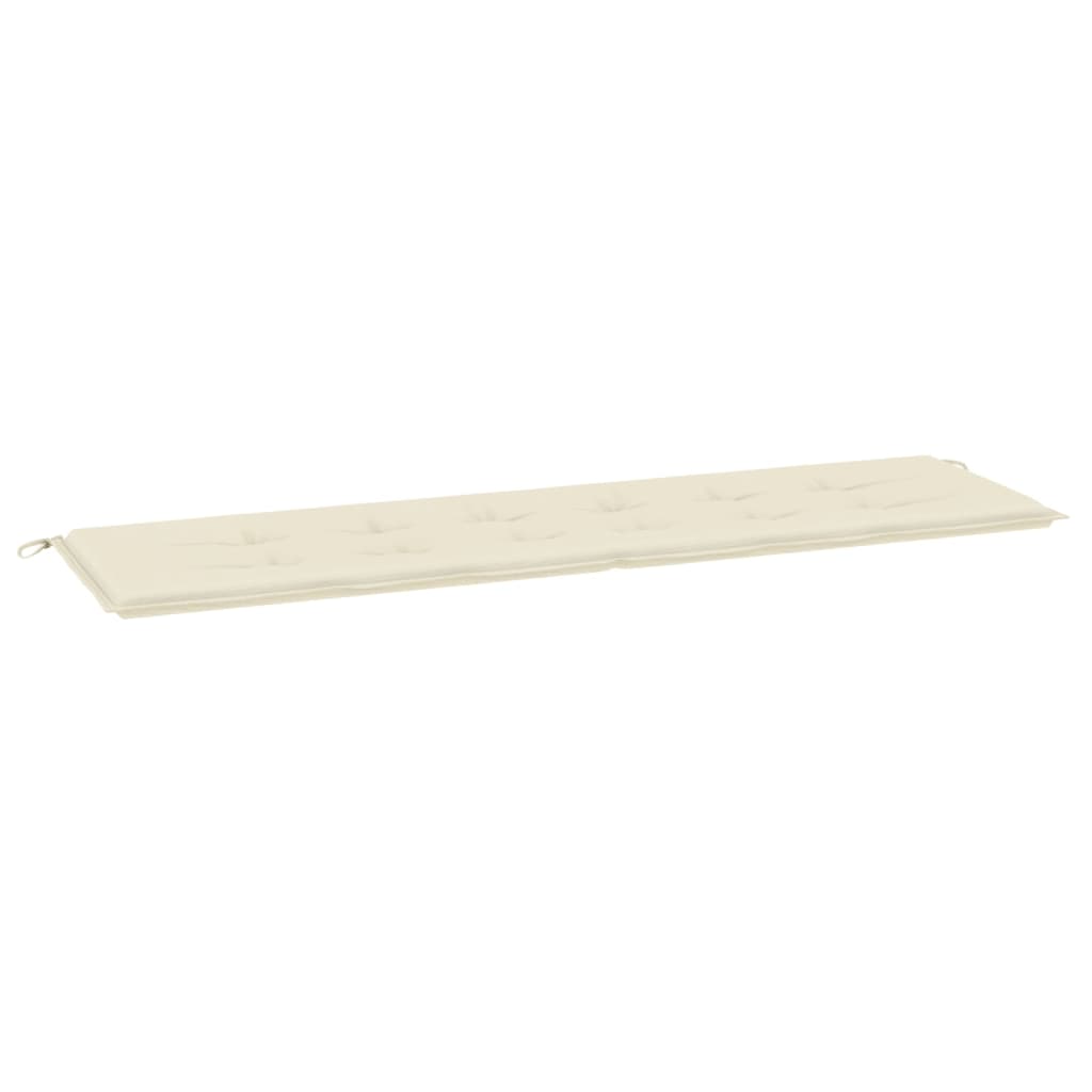 Gartenbank-Auflage Creme 180x50x3 cm Oxford-Gewebe