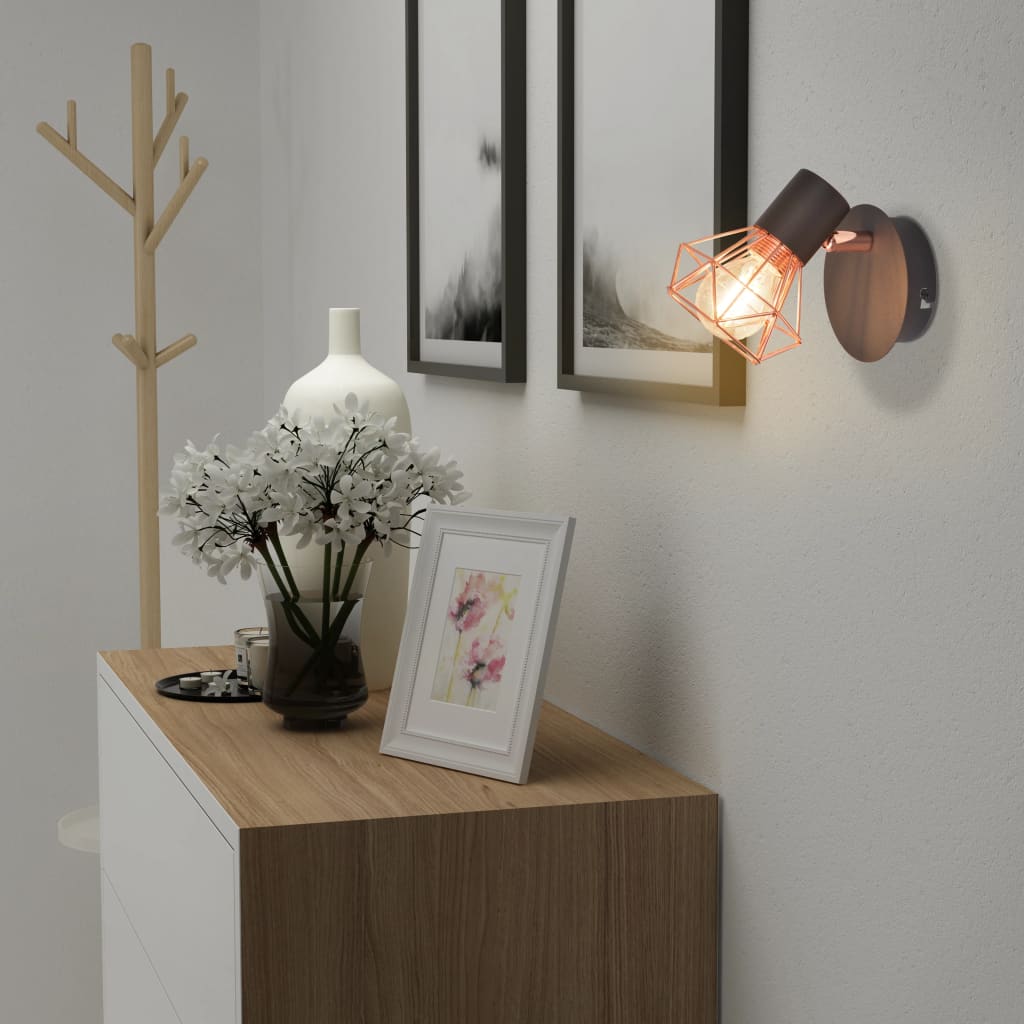 Wandleuchten 2 Stk. mit 2 LED-Glühlampen 8 W