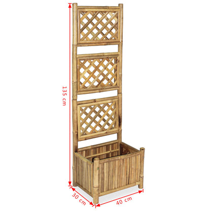 Pflanzenbehälter mit Spalier Bambus 40 cm