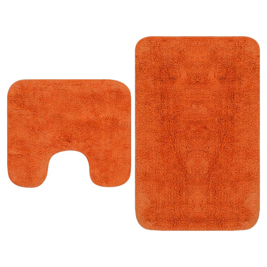 Badematten-Set 2-tlg. Stoff Orange