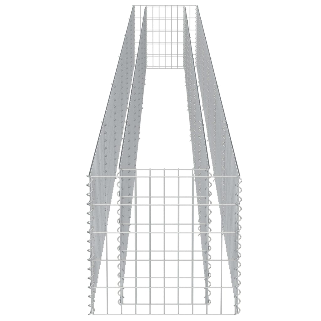 vidaXL Gabionen-Hochbeet Verzinkter Stahl 540×50×50 cm