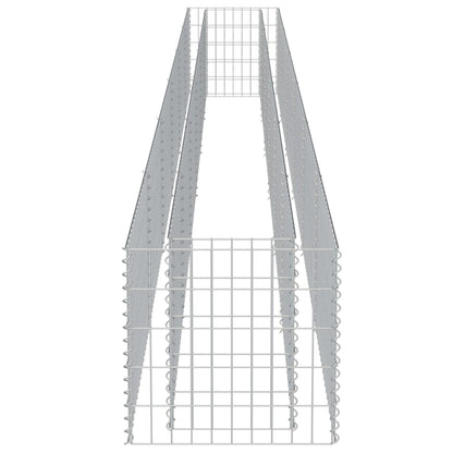 vidaXL Gabionen-Hochbeet Verzinkter Stahl 540×50×50 cm