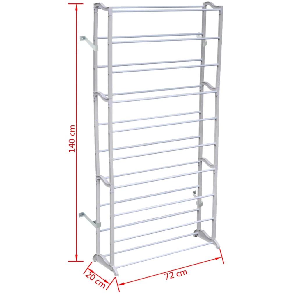 Schuhregal für 40 Paar Schuhe Schuhschrank 140cm