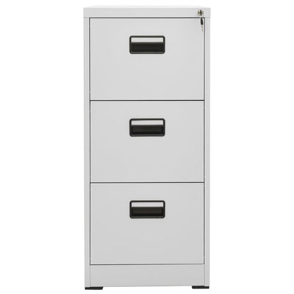 Aktenschrank Hellgrau 46x62x102,5 cm Stahl