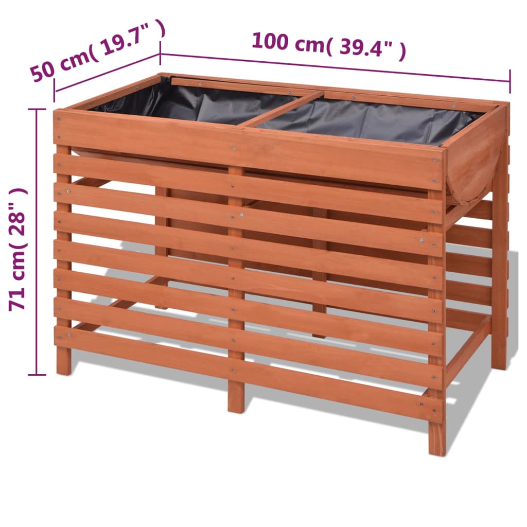 Blumenkasten 100x50x71 cm Holz