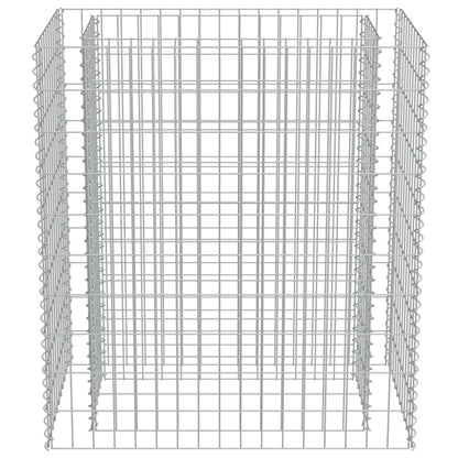 vidaXL Gabionen-Hochbeet Verzinkter Stahl 90×50×100 cm