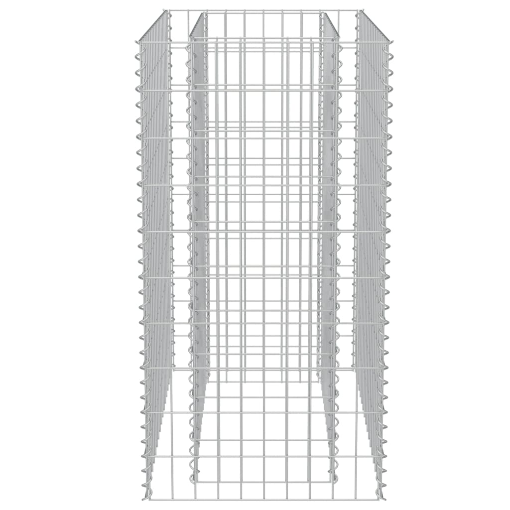 vidaXL Gabionen-Hochbeet Verzinkter Stahl 90×50×100 cm