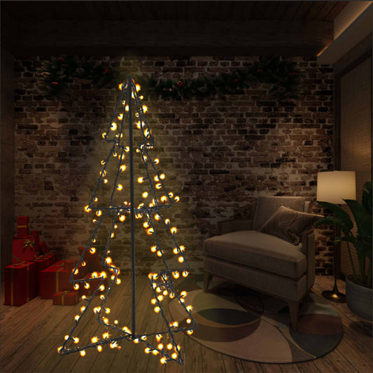 Weihnachtsbaum in Kegelform 160 LEDs Indoor & Outdoor 78x120 cm