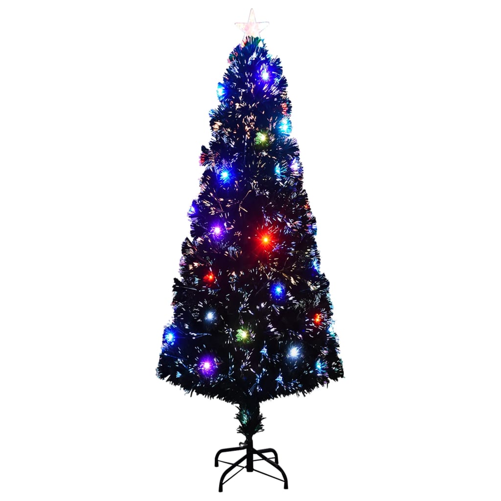 Weihnachtsbaum mit Beleuchtung und Ständer 240 cm Glasfaser