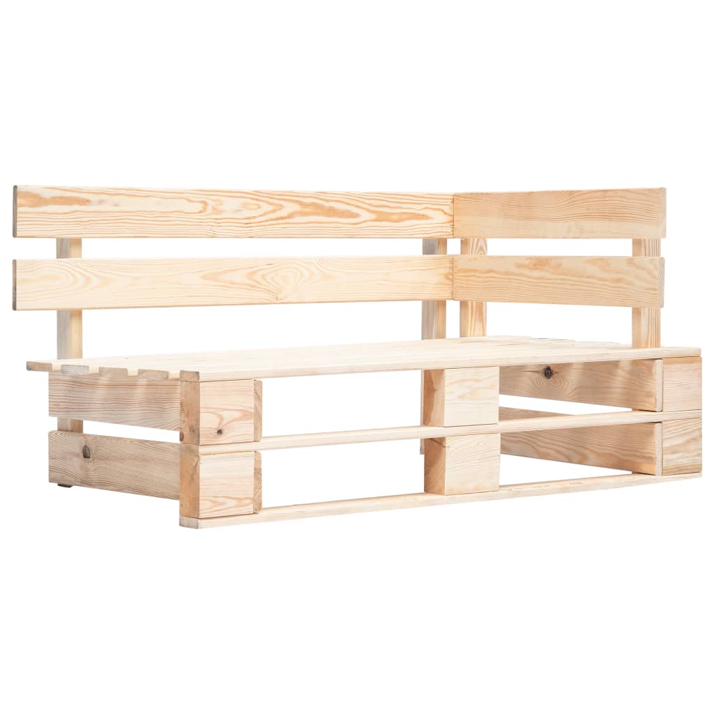 Outdoor-Eckbank Paletten Holz