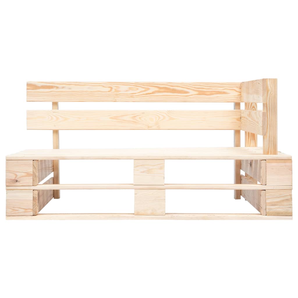 Outdoor-Eckbank Paletten Holz