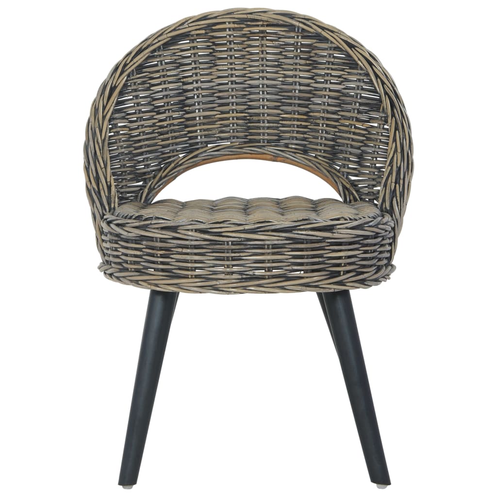 Sessel Kubu-Rattan Schwarz