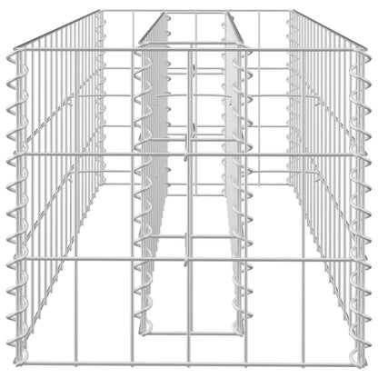 vidaXL Gabionen-Hochbeet Verzinkter Stahl 90×30×30 cm