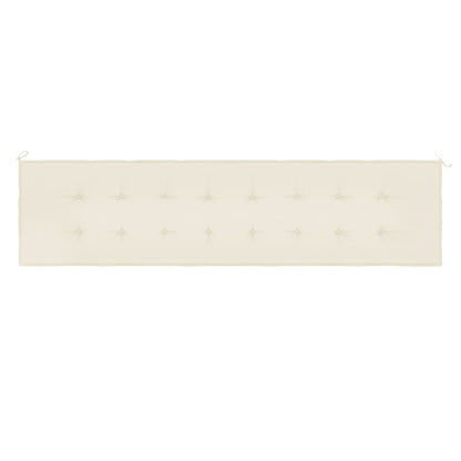 Gartenbank-Auflage Creme 200x50x3 cm Oxford-Gewebe