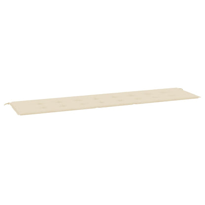 Gartenbank-Auflage Beige 200x50x3 cm Oxford-Gewebe