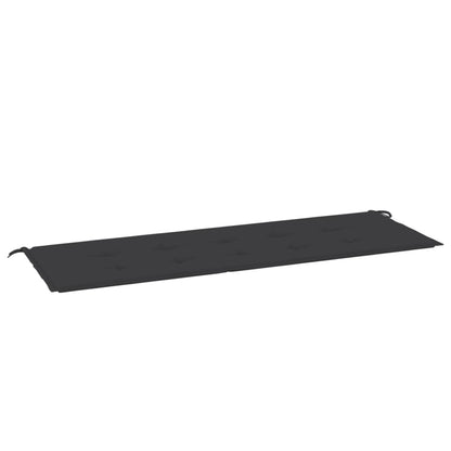 Gartenbank-Auflage Schwarz 150x50x3 cm Oxford-Gewebe