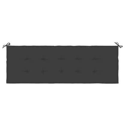 Gartenbank-Auflage Schwarz 150x50x3 cm Oxford-Gewebe