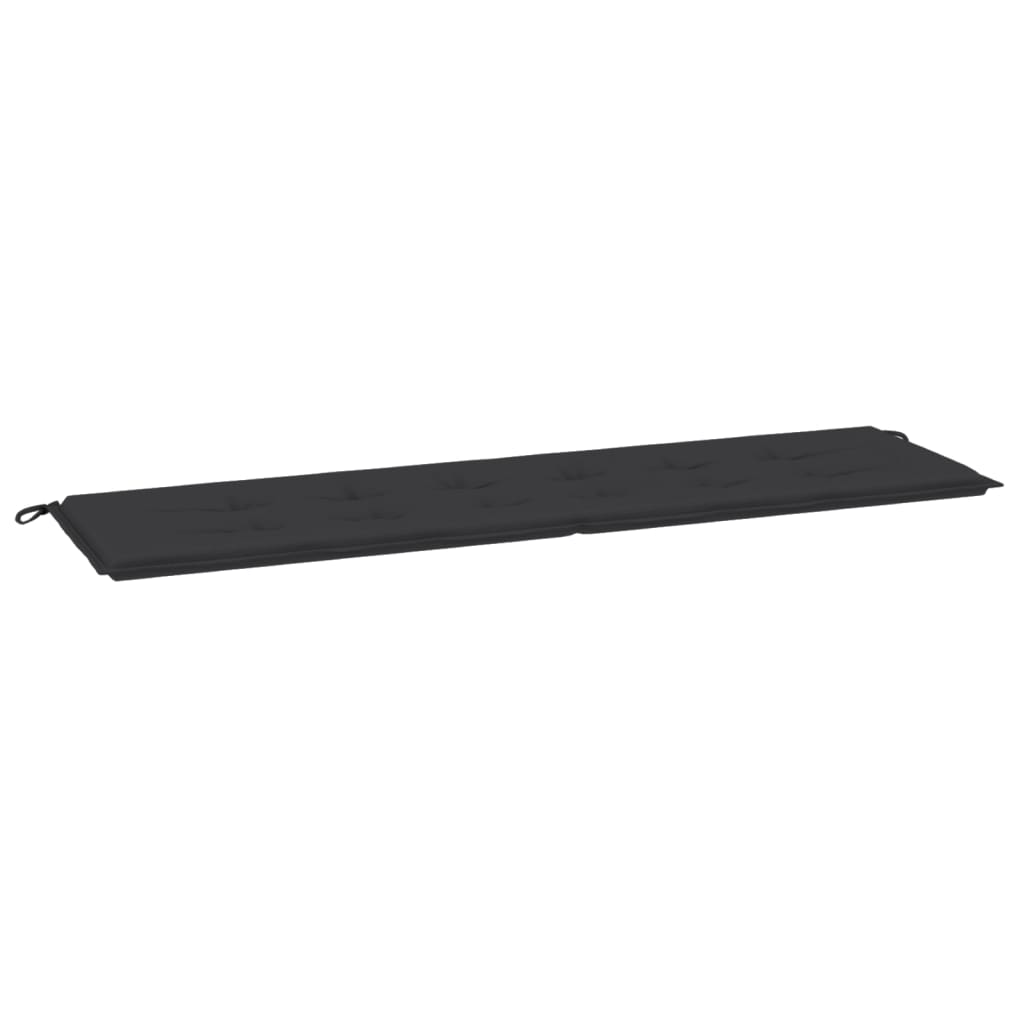 Gartenbank-Auflage Schwarz 180x50x3 cm Oxford-Gewebe