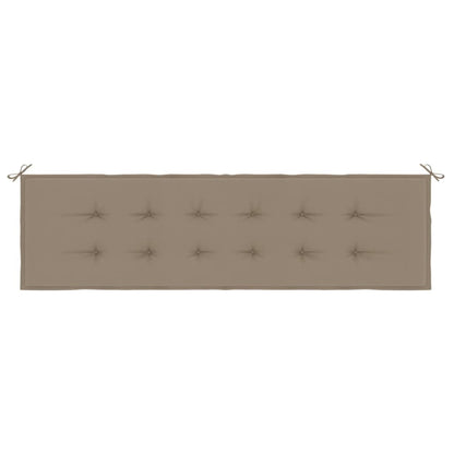 Gartenbank-Auflage Taupe 180x50x3 cm Oxford-Gewebe