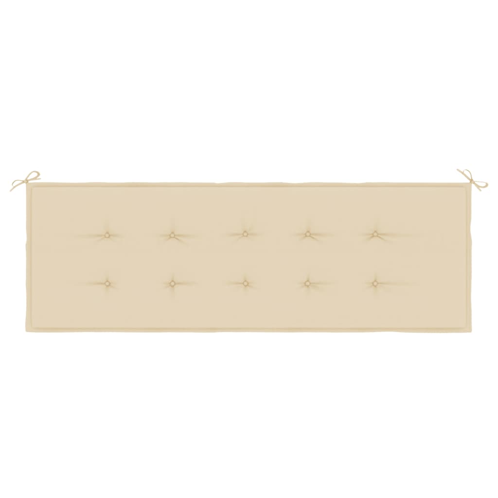 Gartenbank-Auflage Beige 150x50x3 cm Oxford-Gewebe