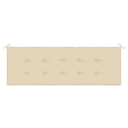 Gartenbank-Auflage Beige 150x50x3 cm Oxford-Gewebe