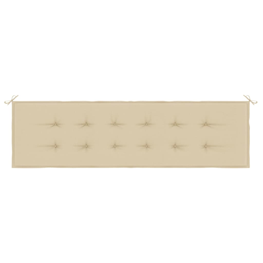 Gartenbank-Auflage Beige 180x50x3 cm Oxford-Gewebe