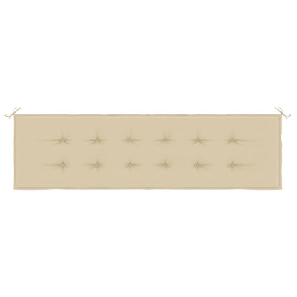 Gartenbank-Auflage Beige 180x50x3 cm Oxford-Gewebe