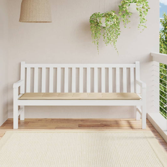 Gartenbank-Auflage Beige 180x50x3 cm Oxford-Gewebe