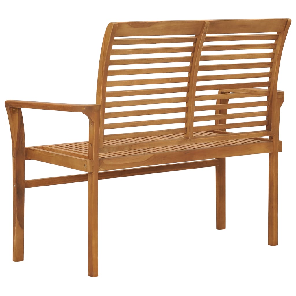 Gartenbank 112 cm Massivholz Teak