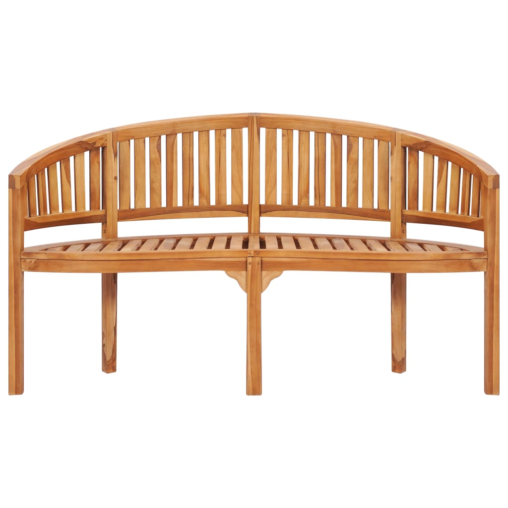 Bananenbank 151 cm Massivholz Teak