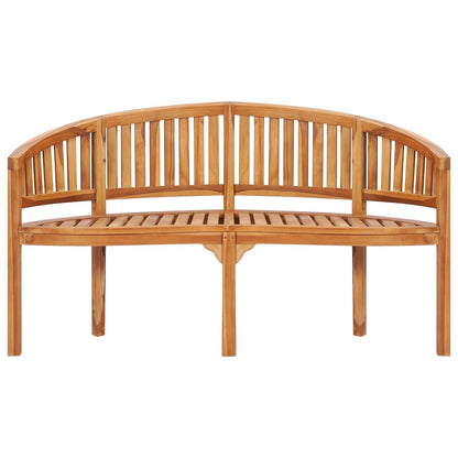 Bananenbank 151 cm Massivholz Teak