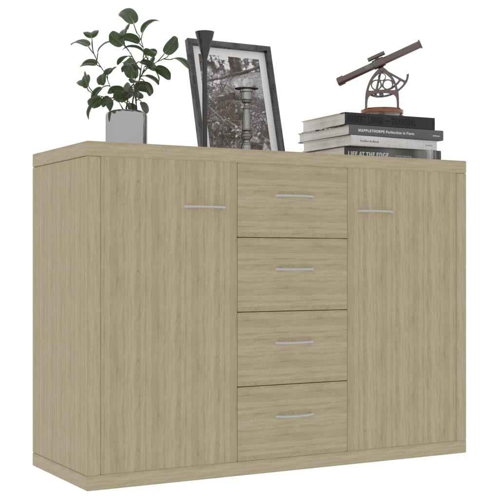 Sideboard Sonoma-Eiche 88x30x65 cm Holzwerkstoff