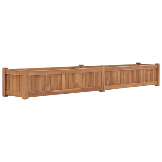 Hochbeet 200x30x25 cm Massivholz Teak