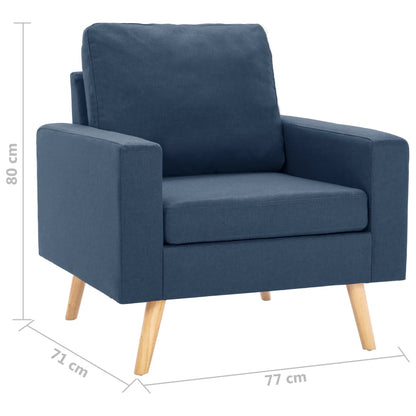 Sessel Blau Stoff