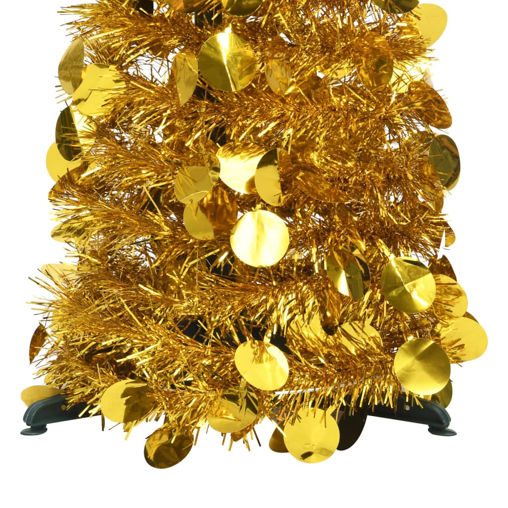 Künstlicher Pop-Up-Weihnachtsbaum Golden 180 cm PET