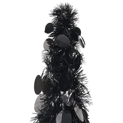 Künstlicher Pop-Up-Weihnachtsbaum Schwarz 150 cm PET