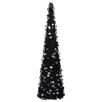 Künstlicher Pop-Up-Weihnachtsbaum Schwarz 180 cm PET