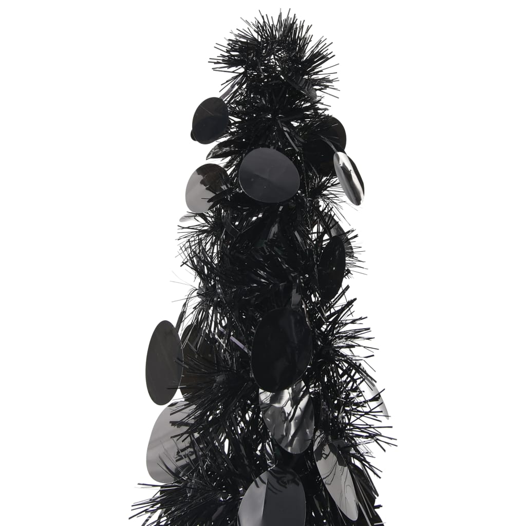 Künstlicher Pop-Up-Weihnachtsbaum Schwarz 180 cm PET