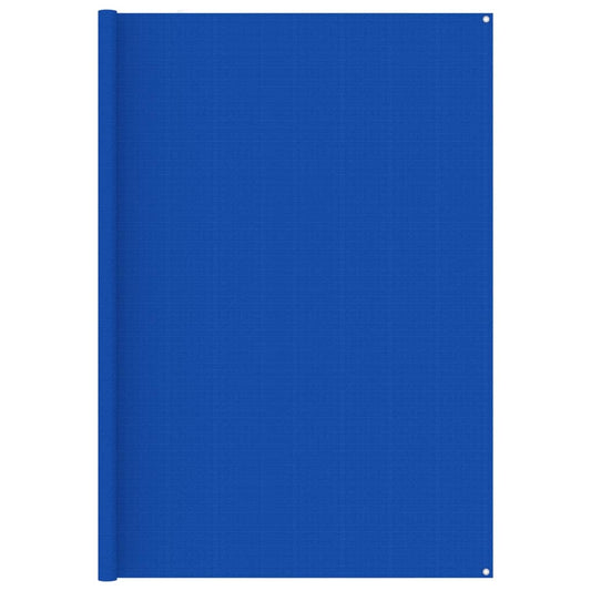 Zeltteppich 250x600 cm Blau HDPE