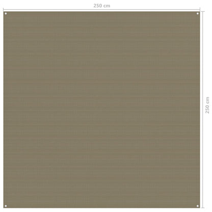 Zeltteppich 250x250 cm Taupe