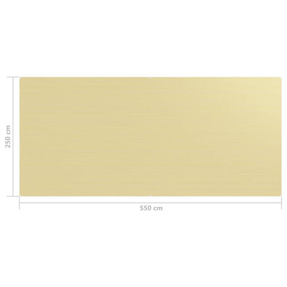 Zeltteppich 250x550 cm Beige