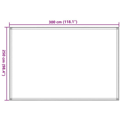 Zeltteppich 250x250 cm Anthrazit und Weiß