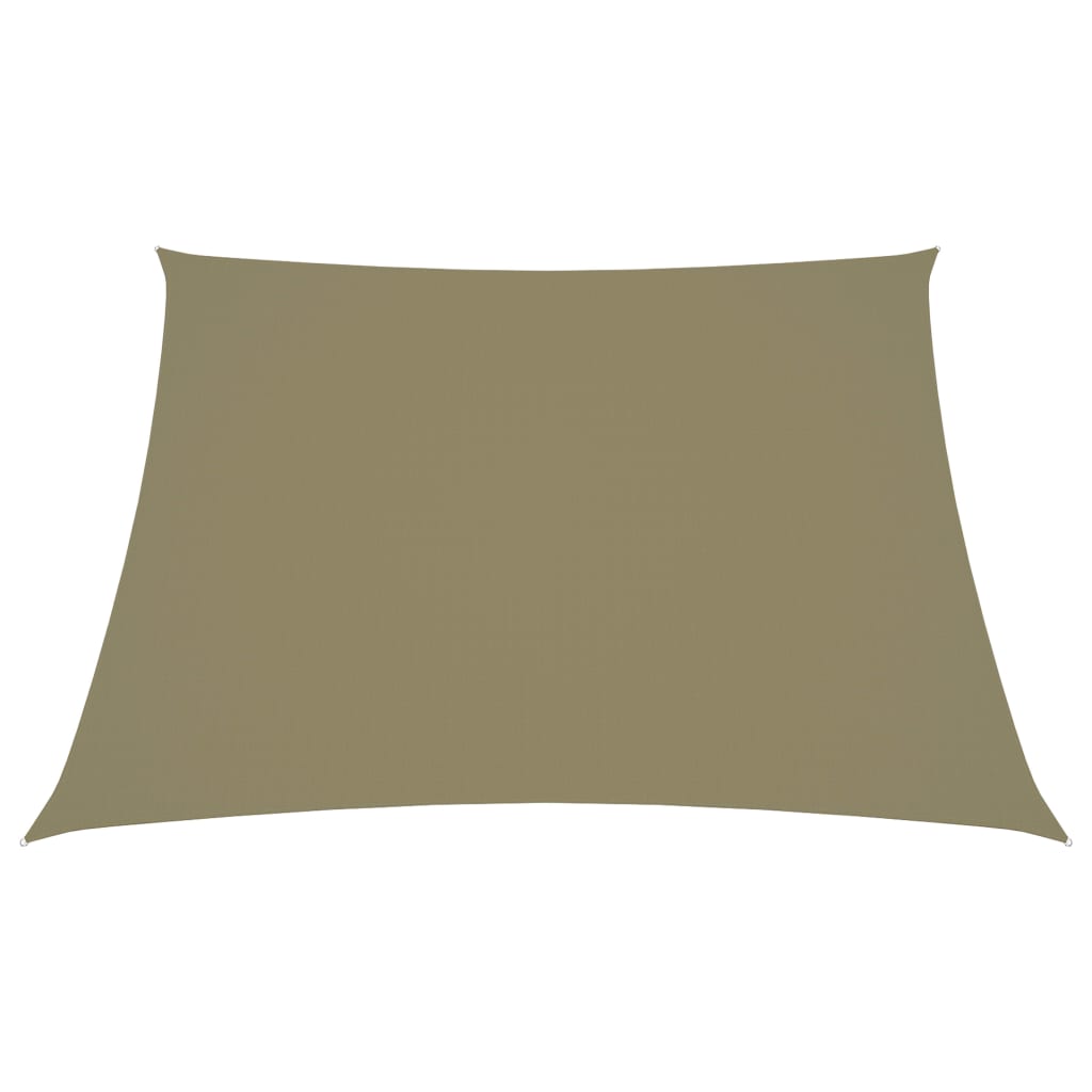 Sonnensegel Oxford-Gewebe Trapezförmig 2/4x3 m Beige