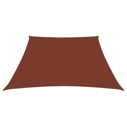 Sonnensegel Oxford-Gewebe Trapezförmig 2/4x3 m Terracotta