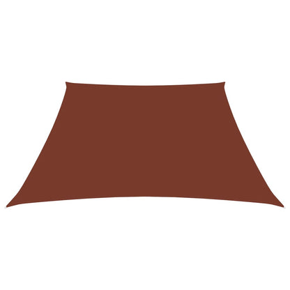 Sonnensegel Oxford-Gewebe Trapezförmig 3/5x4 m Terracotta