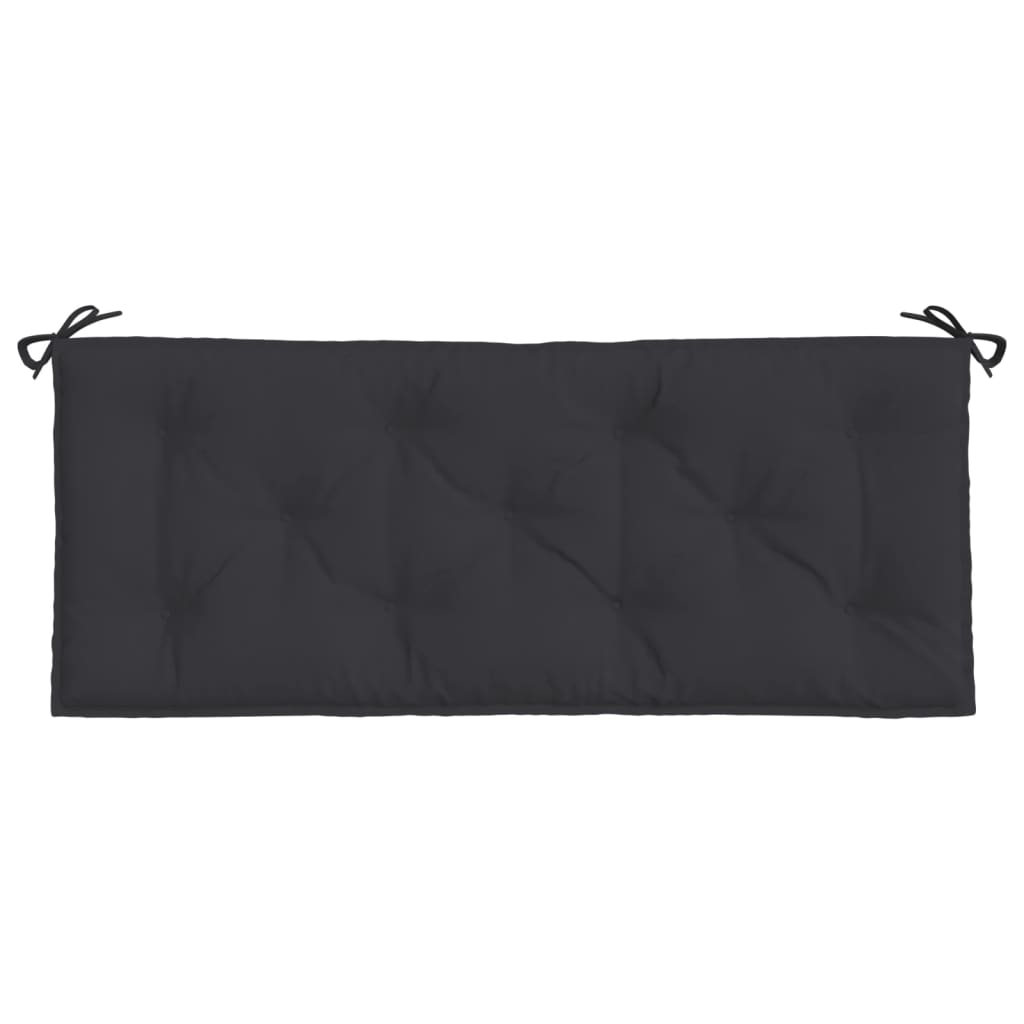 Gartenbank-Auflage Schwarz 120x50x7 cm Oxford-Gewebe