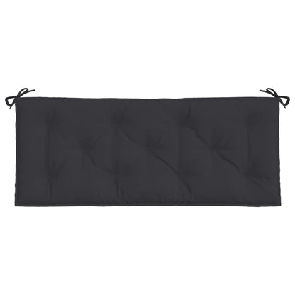 Gartenbank-Auflage Schwarz 120x50x7 cm Oxford-Gewebe