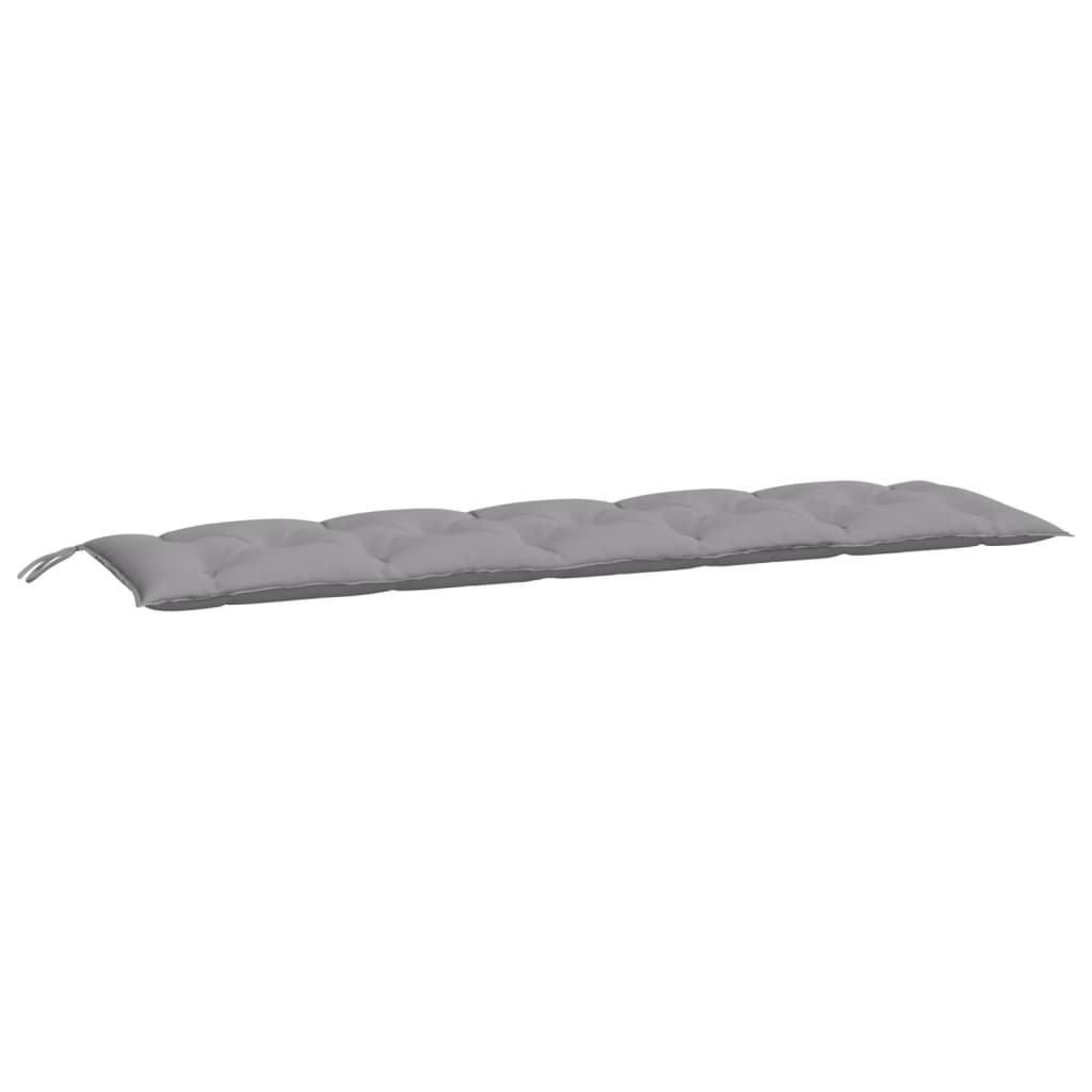 Gartenbank-Auflage Grau 180x50x7 cm Oxford-Gewebe